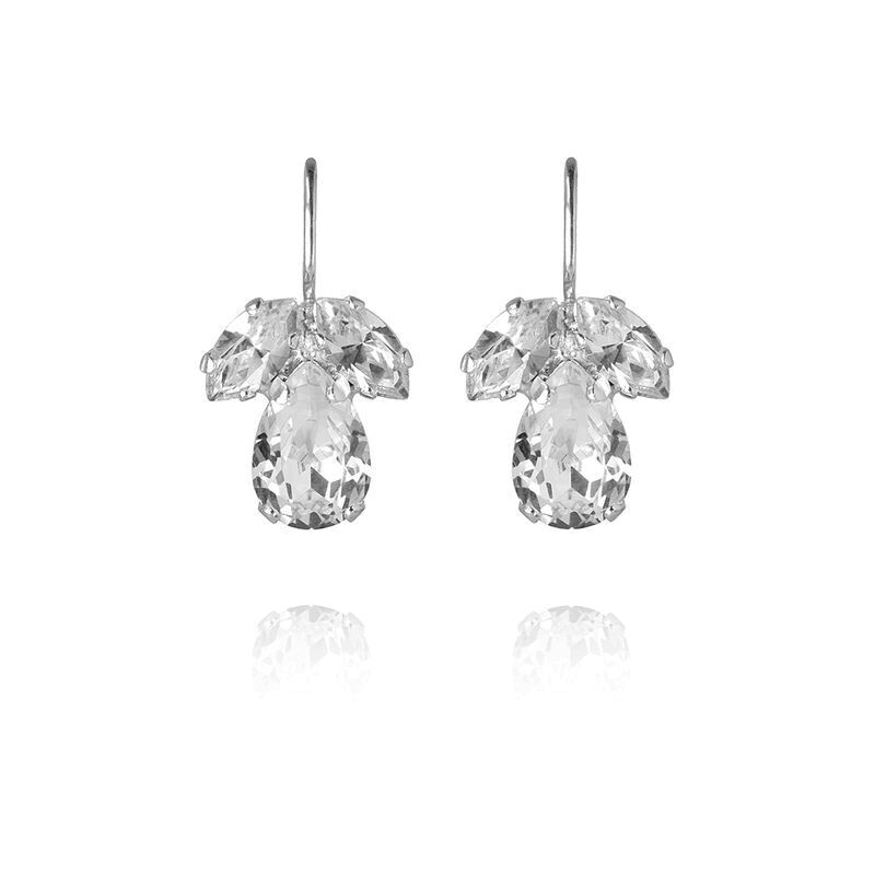 Petite Timo Earrings Crystal Rhodium