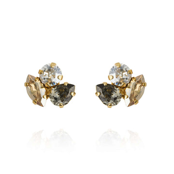 Ana Earrings Black Golden