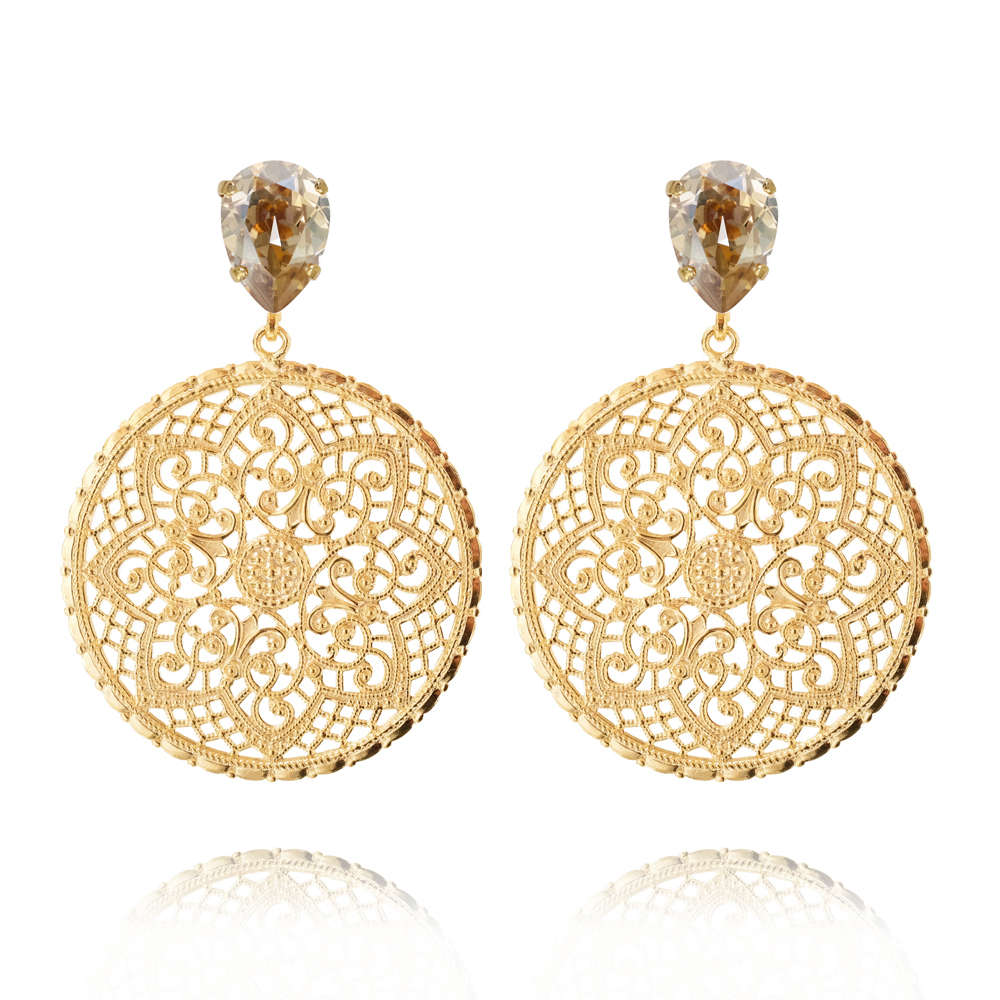 Alexandra Earrings Golden Shadow