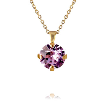 Classic Petite Stud Necklace Amethyst