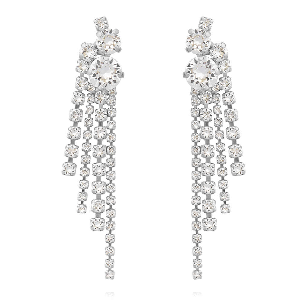 Amy Earrings Crystal Rhodium