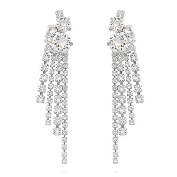 Amy Earrings Crystal Rhodium