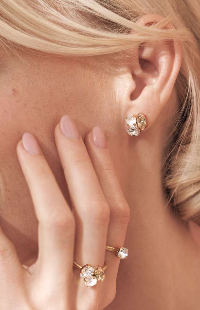 Ana Earrings Golden Combo