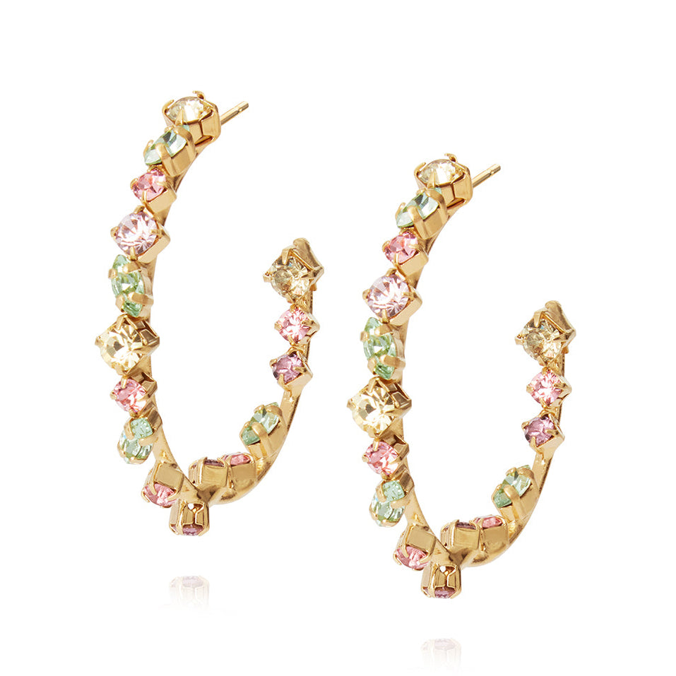 Antonia Loop Earrings Pastel combo