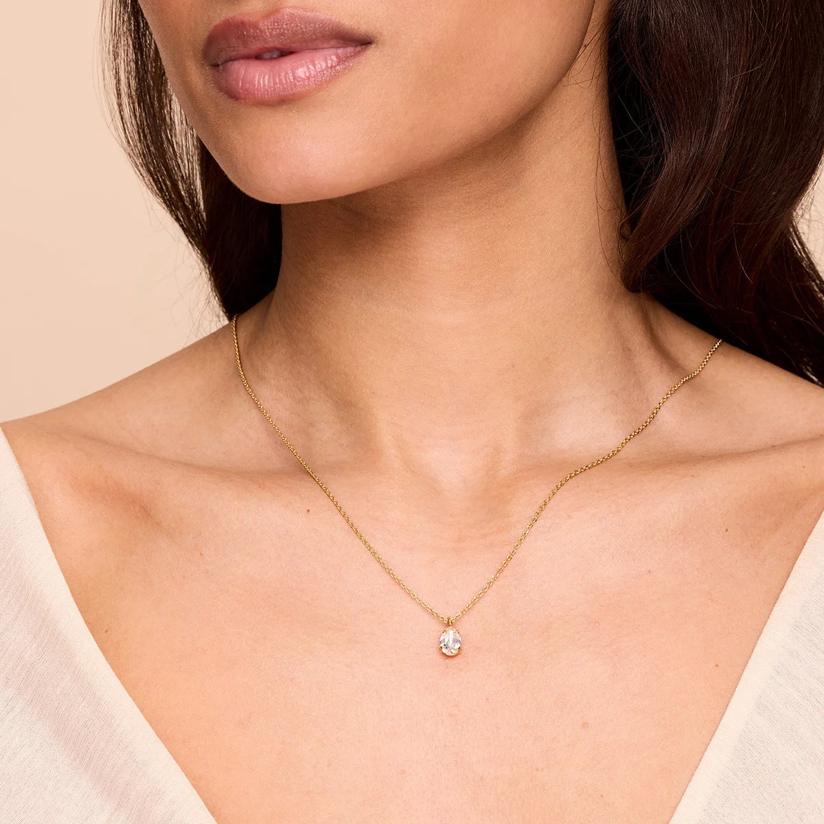 Childhood Birthstone Necklace / April
