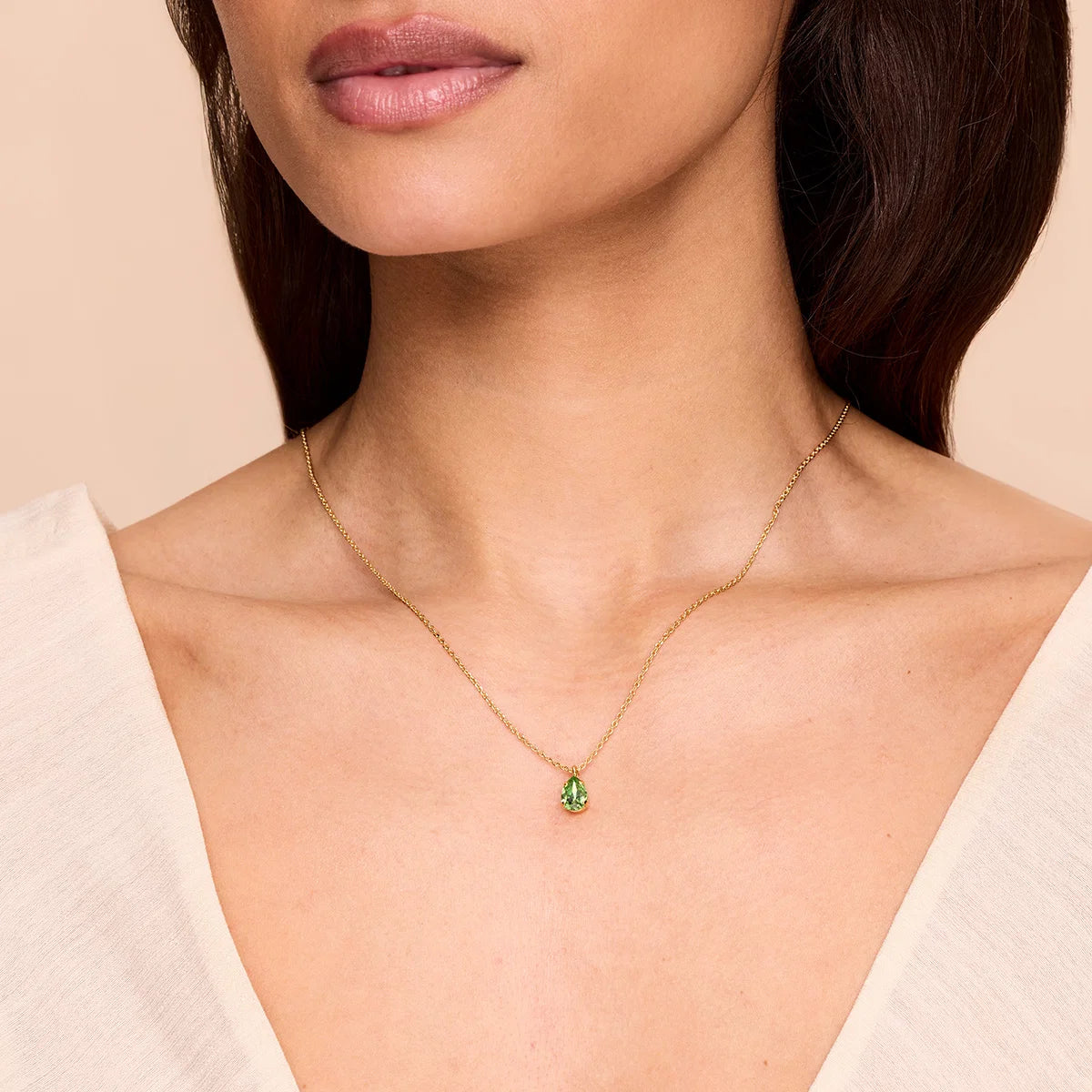 Childhood Birthstone Necklace / August