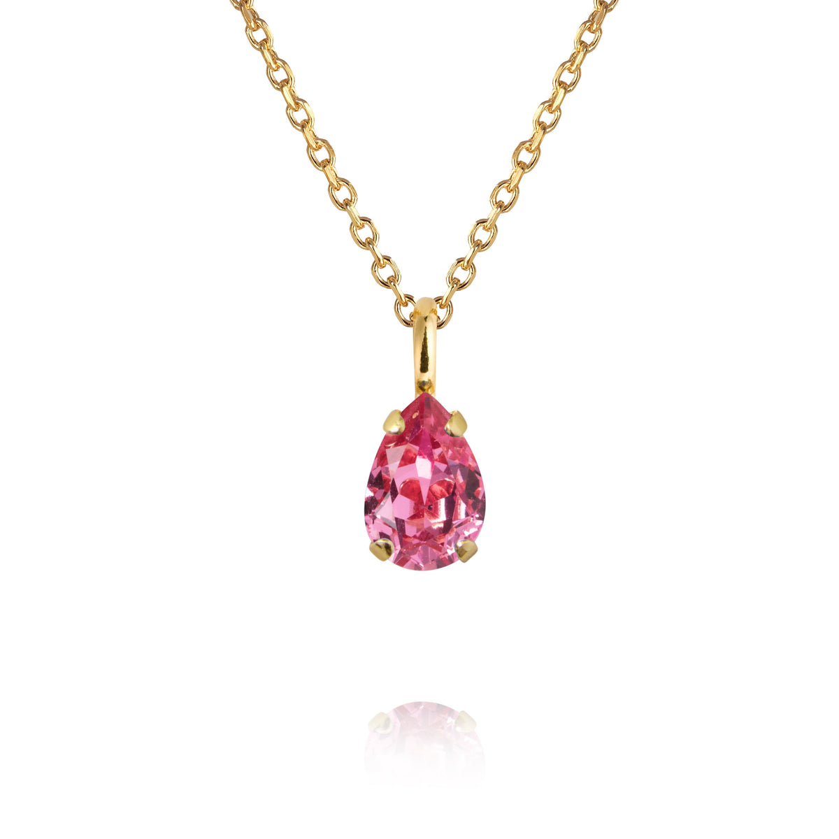 Birthstone Necklace / Rose October
