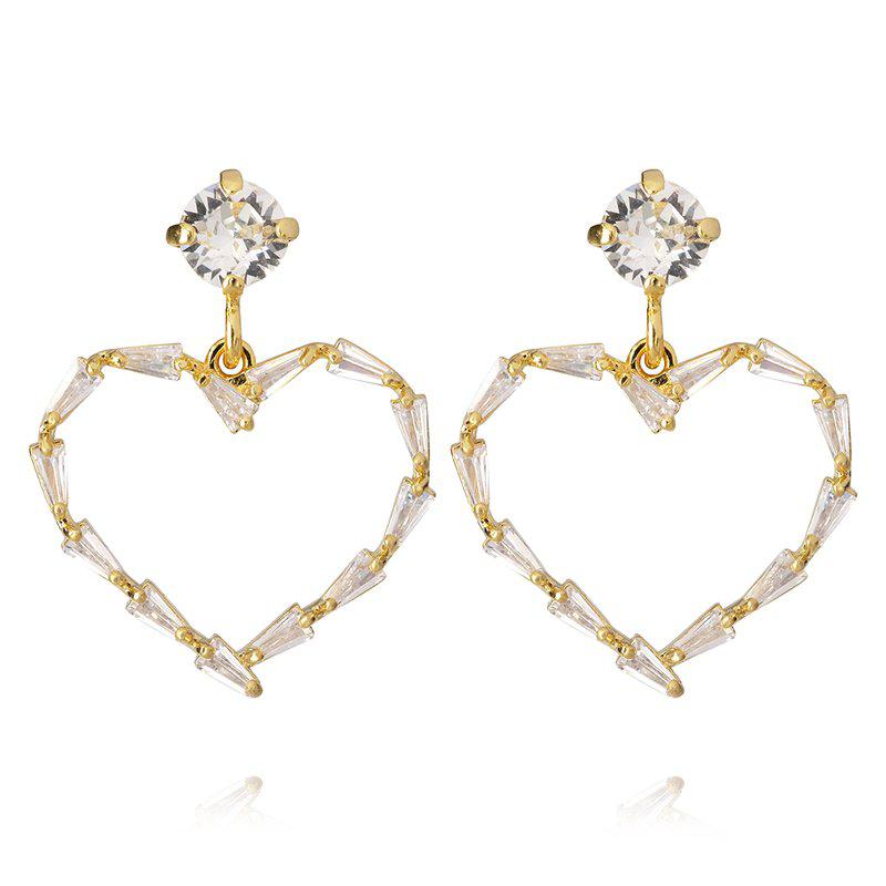 Baguette Heart Earrings