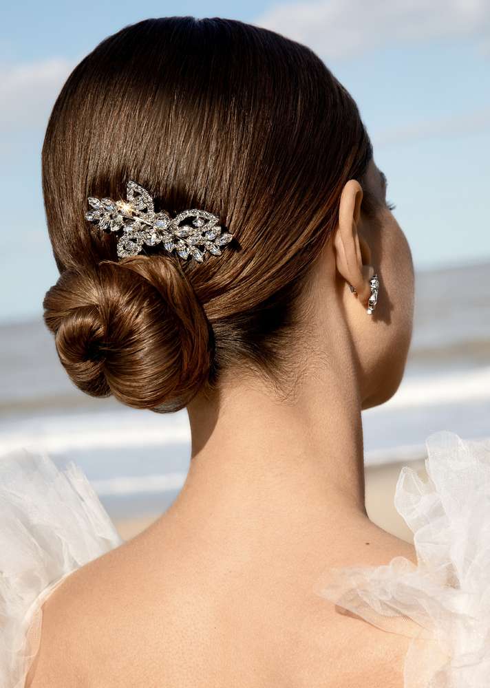 Best Day Ever Hairpin Crystal Rhodium