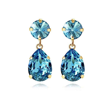 Mini Drop Earrings Light Turquoise