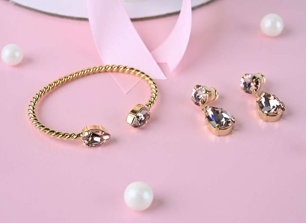 Mini Drop Bracelet Vintage Rose