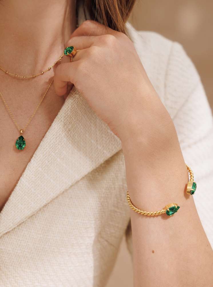 Mini Drop Bracelet Majestic Green