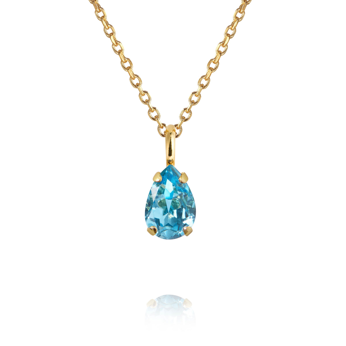 Birthstone Necklace / Aquamarine March