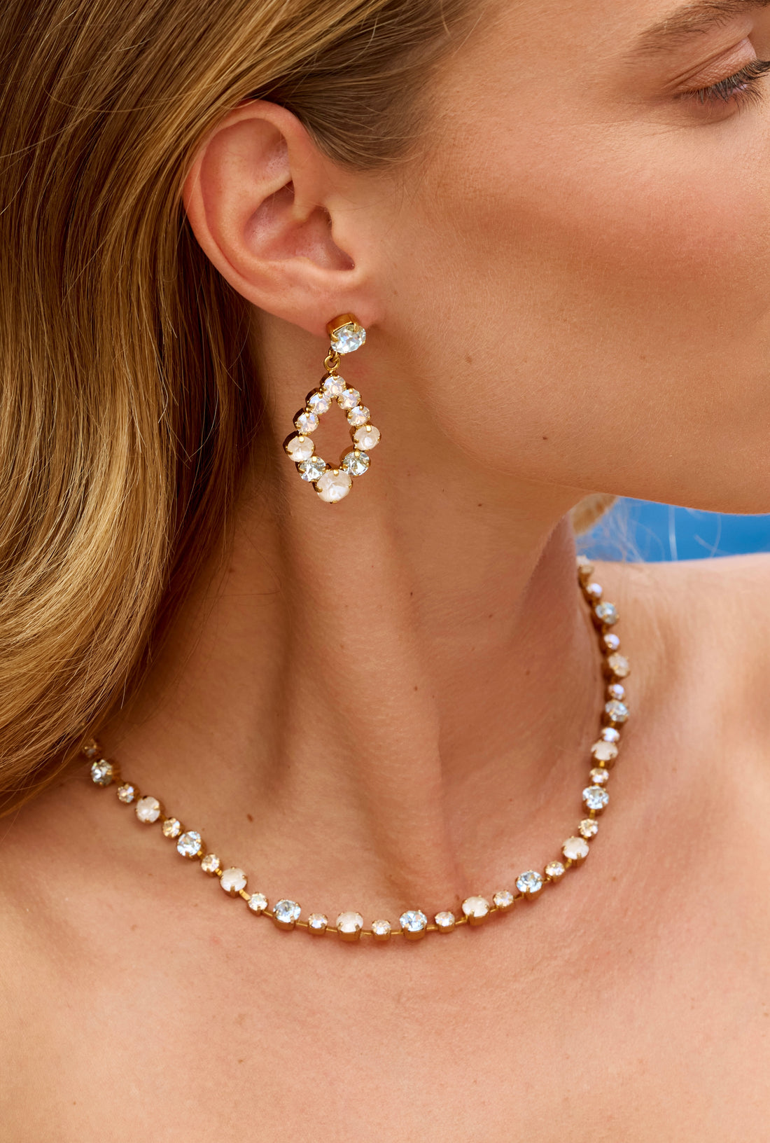 Mini Delia Earrings Light Azore