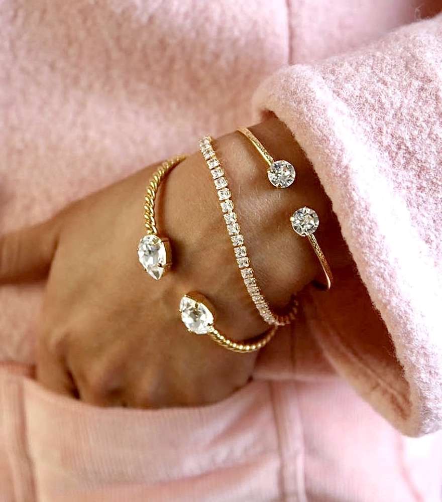 Mini Drop Bracelet Crystal