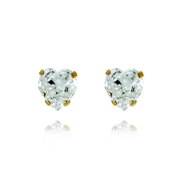 Heart Earrings Crystal