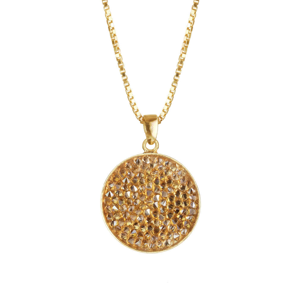 Chloe Rocks Necklace Golden Shadow
