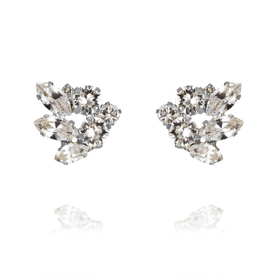 Cora Ear Cuffs Crystal Rhodium