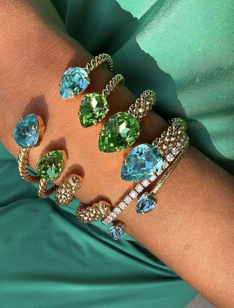 Mini Drop Bracelet Light Turquoise