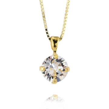 Petite Stud Necklace Crystal