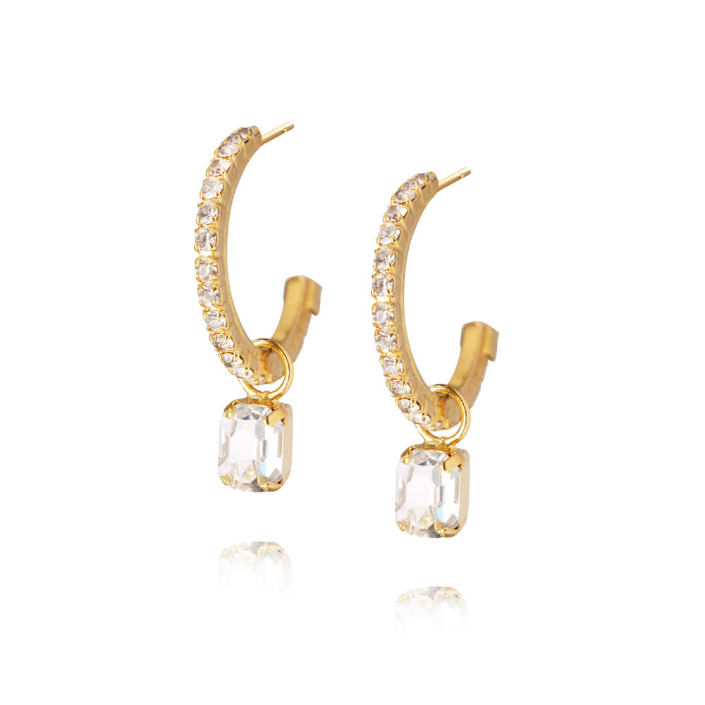 Emilia Loop Earrings Crystal