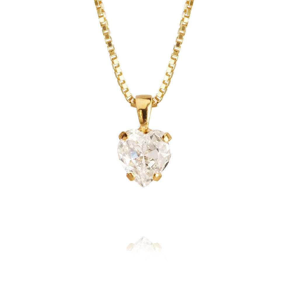 Heart Necklace Crystal