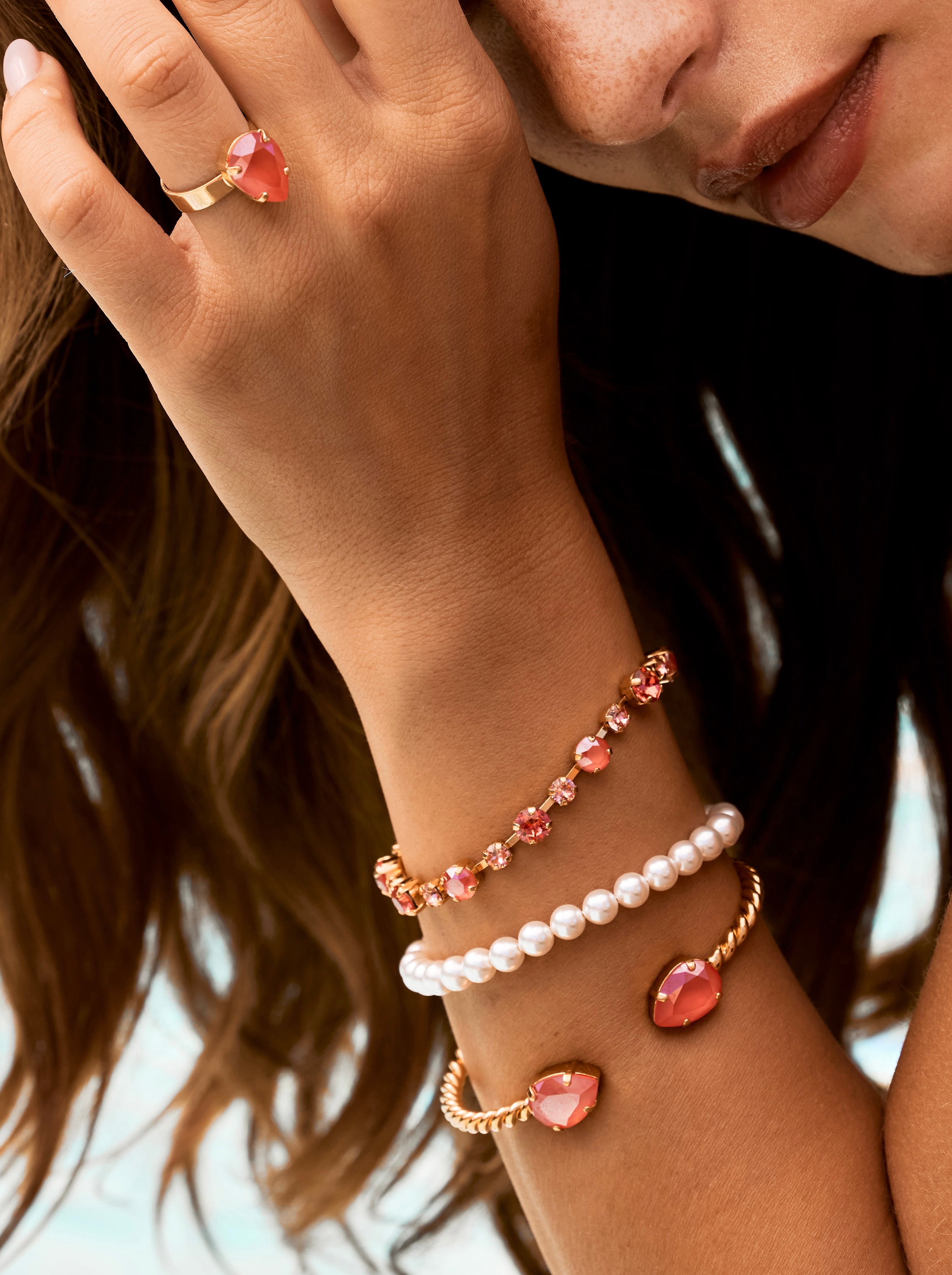 Calanthe Bracelet Light Coral