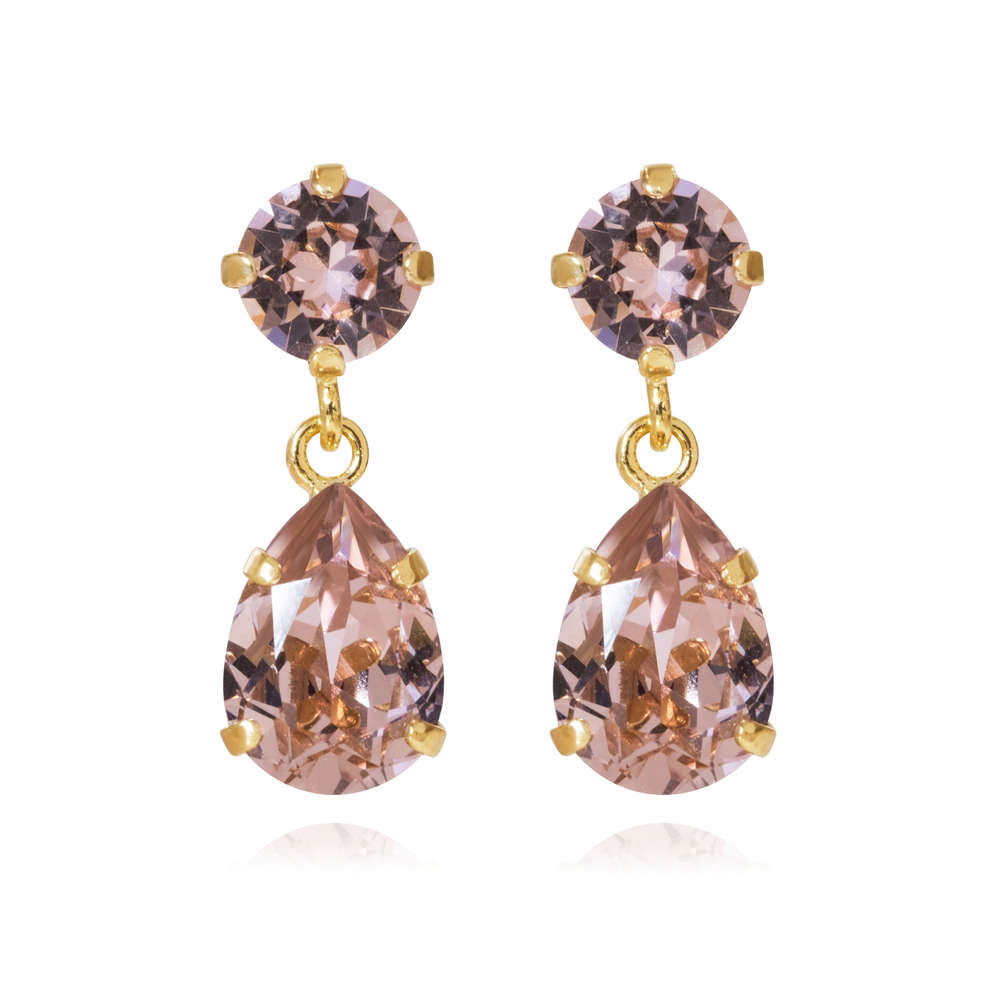 Mini Drop Earrings Vintage Rose