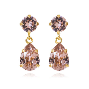 Mini Drop Earrings Vintage Rose