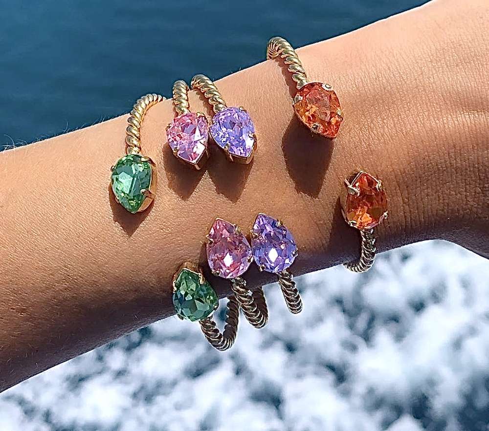 Mini Drop Bracelet Peridot