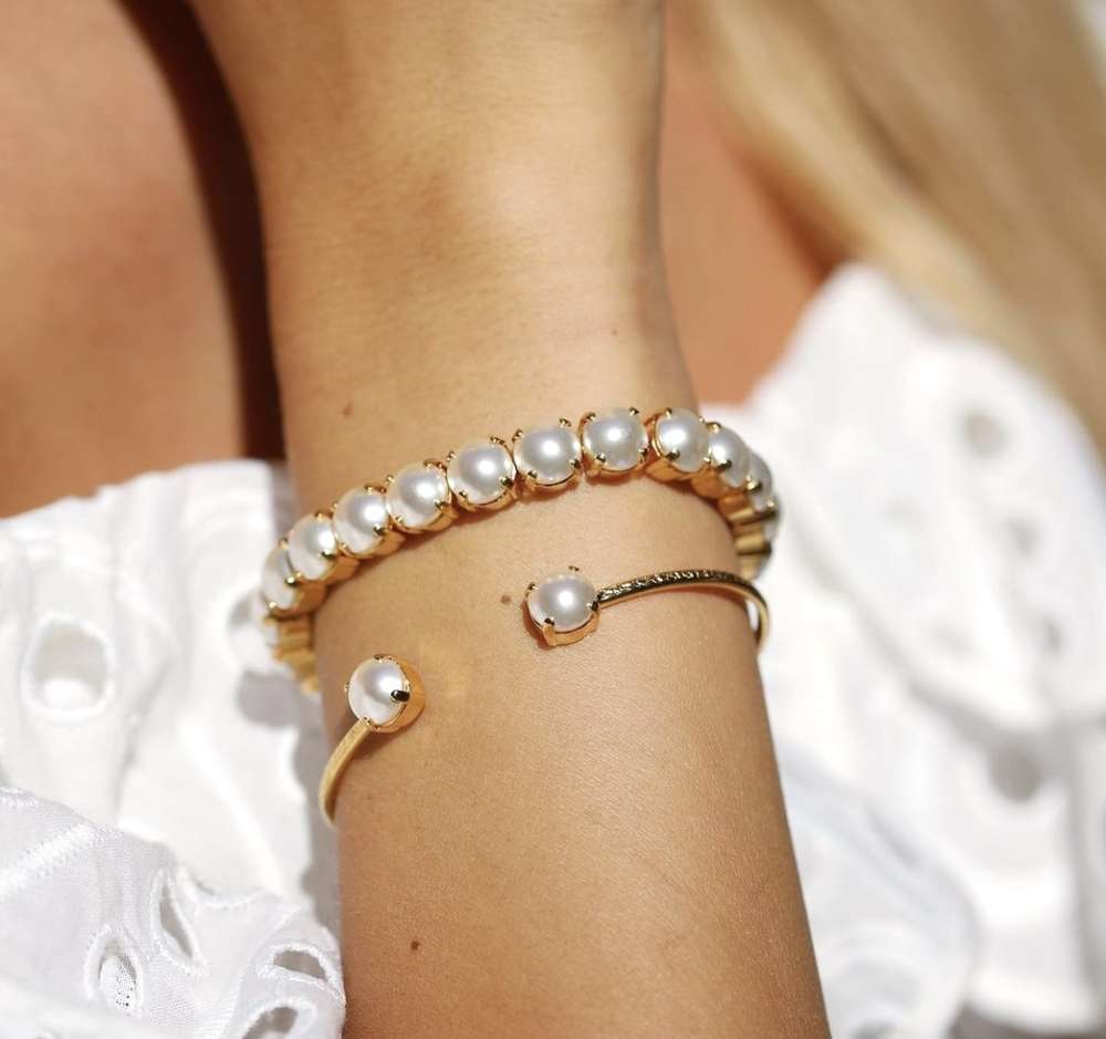 Mini Stretch Bracelet Pearl
