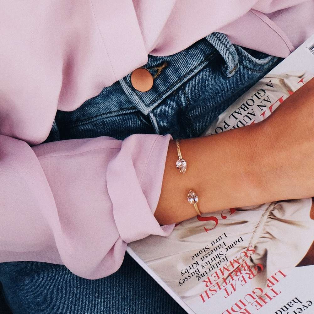 Petite Drop Bracelet Vintage Rose