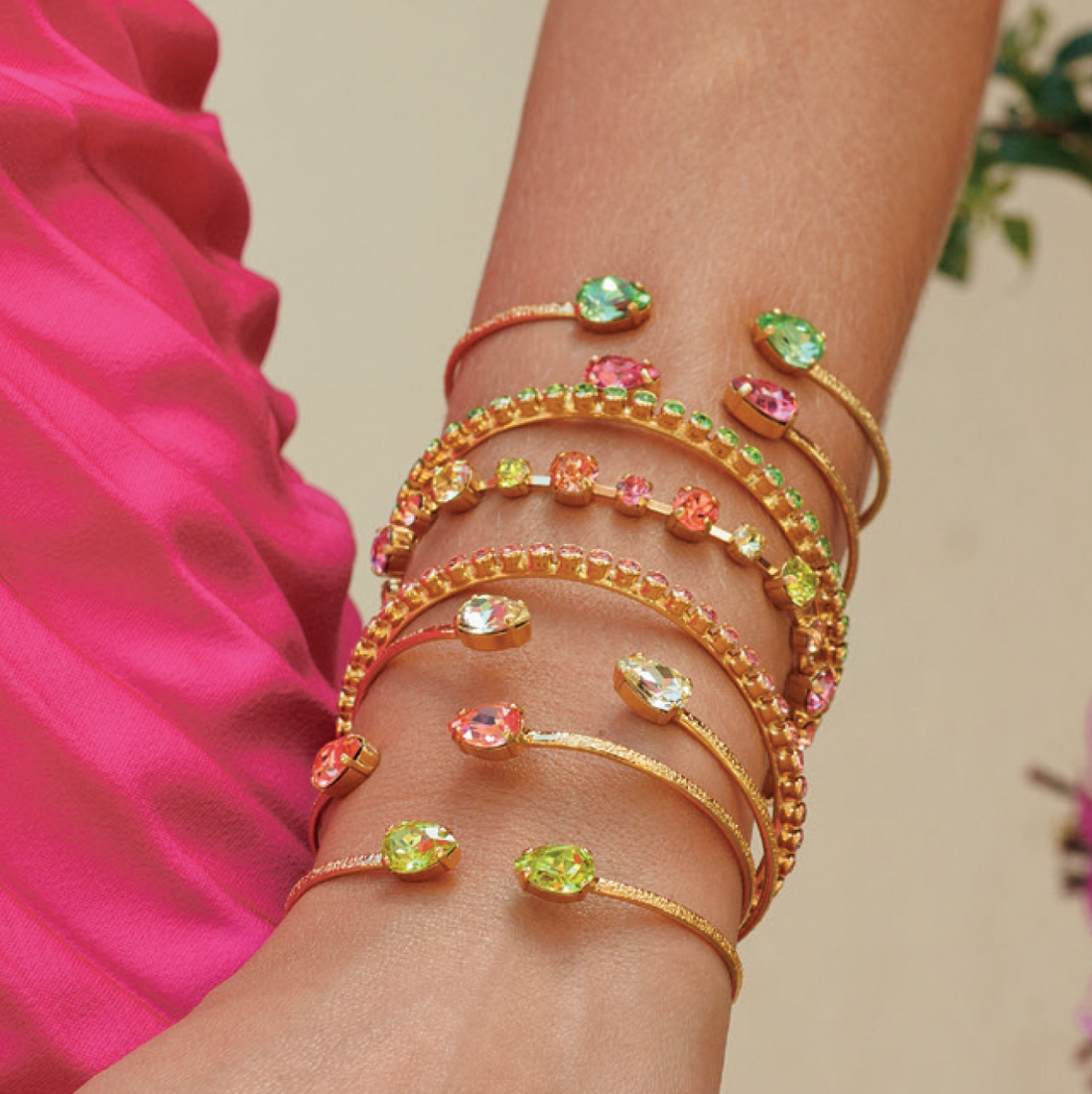 Petite Drop Bracelet Rose Peach