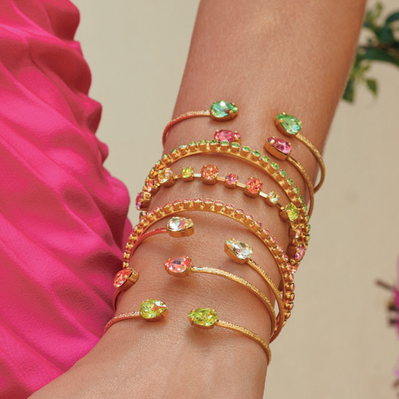 Petite Drop Bracelet Rose Peach