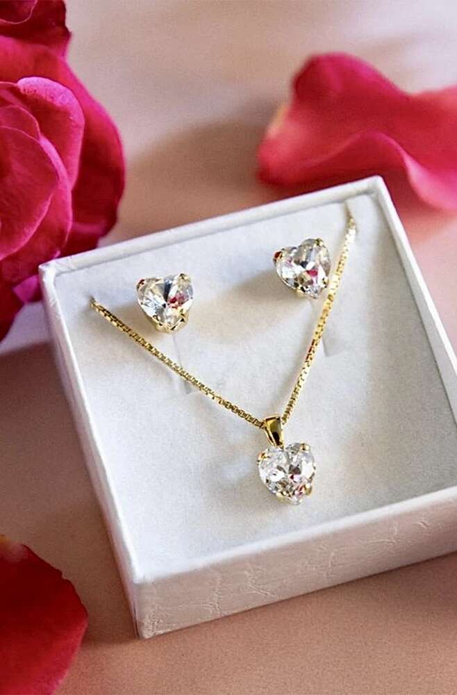 Valentina Heart Set Crystal