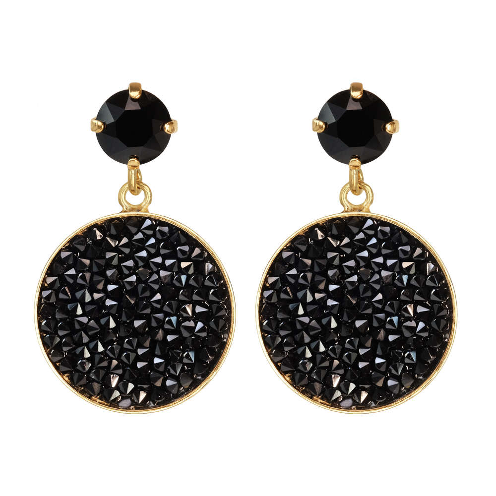 Chloe Rocks Earrings Jet