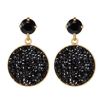 Chloe Rocks Earrings Jet