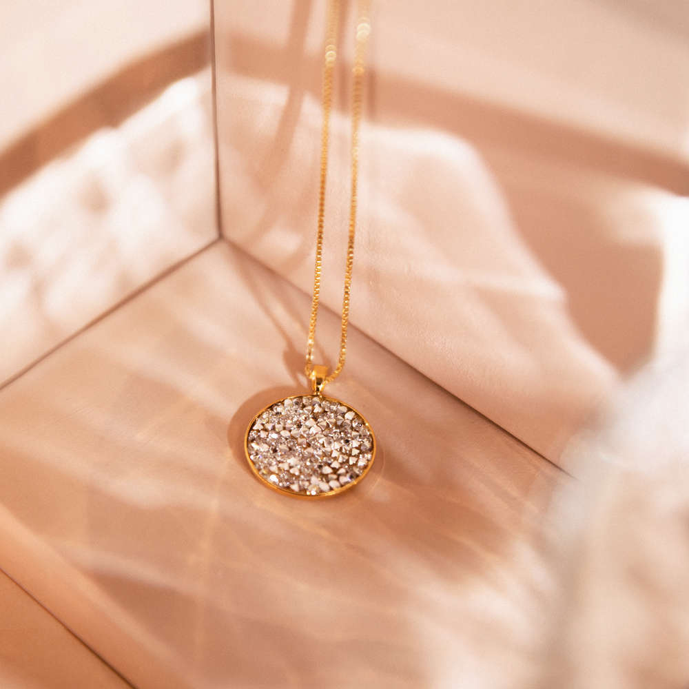 Chloe Rocks Necklace Crystal
