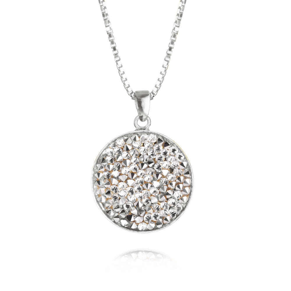 Chloe Rocks Necklace Crystal Rhodium
