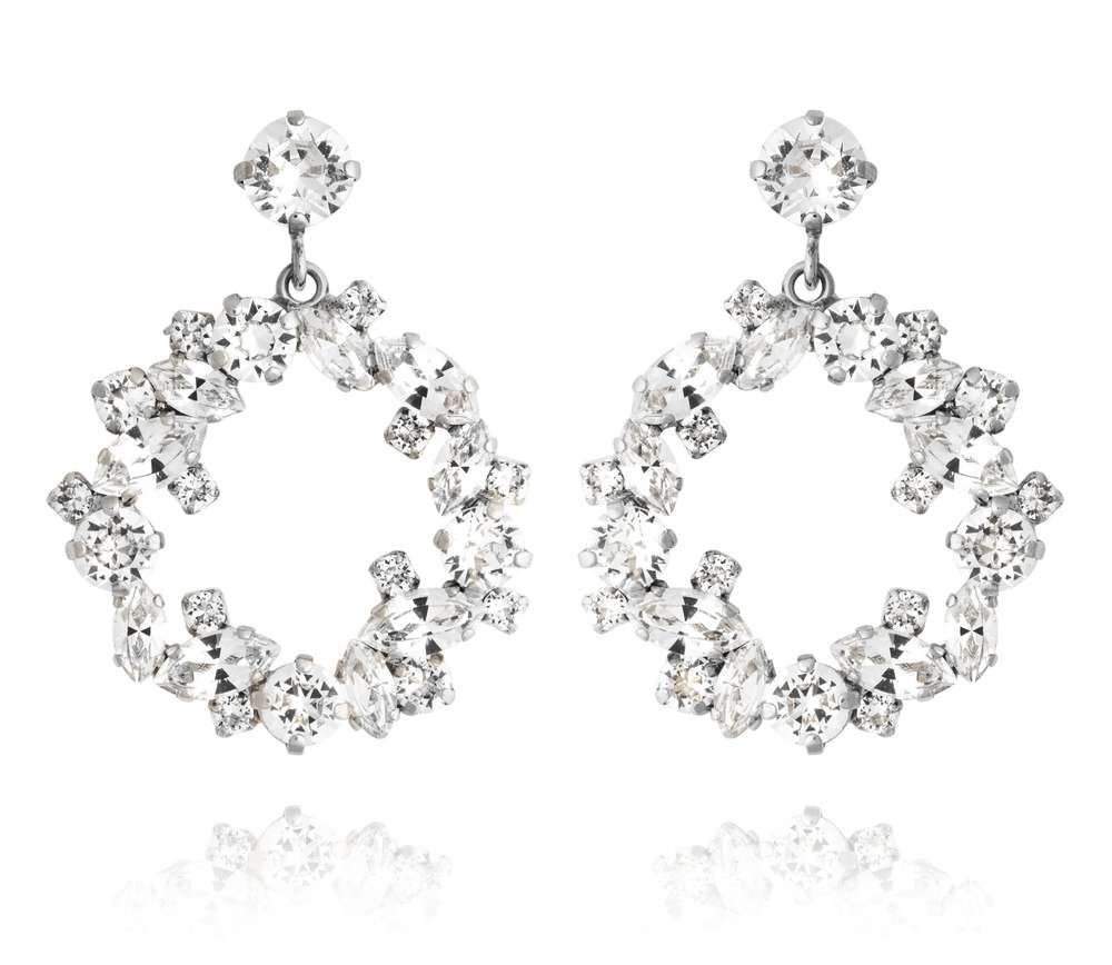 Circle Of Love Earrings Rhodium