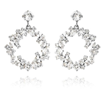 Circle Of Love Earrings Rhodium