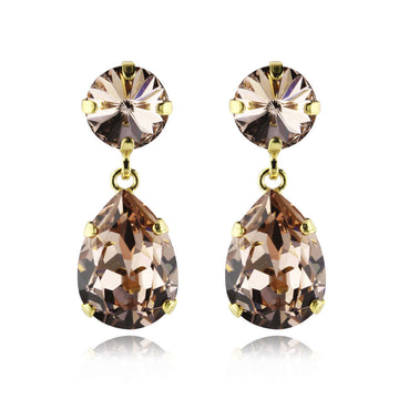 Classic Drop Earrings Vintage Rose