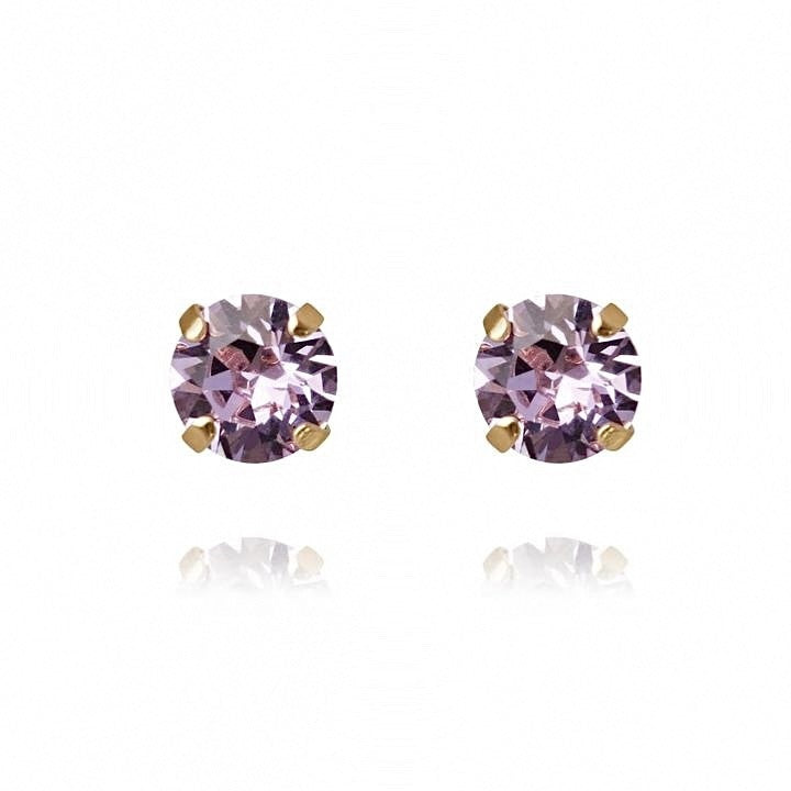 Classic Stud Earrings Violet