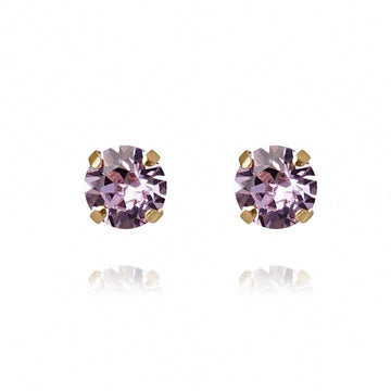 Classic Stud Earrings Violet
