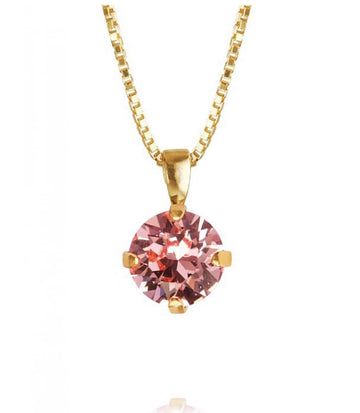 Classic Petite Stud Necklace Rose