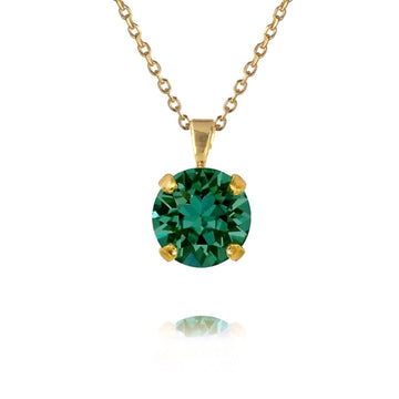 Classic Petite Stud Necklace Emerald