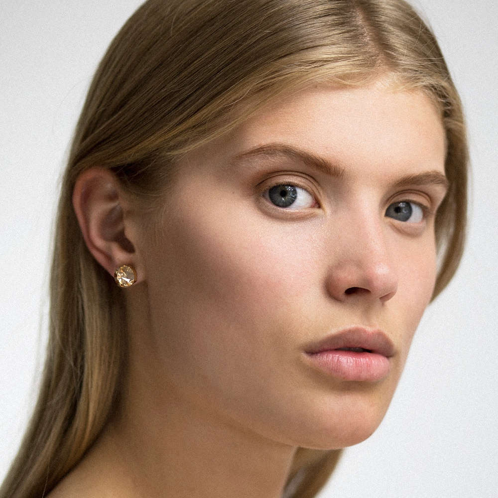 Classic Stud Earrings Golden Shadow