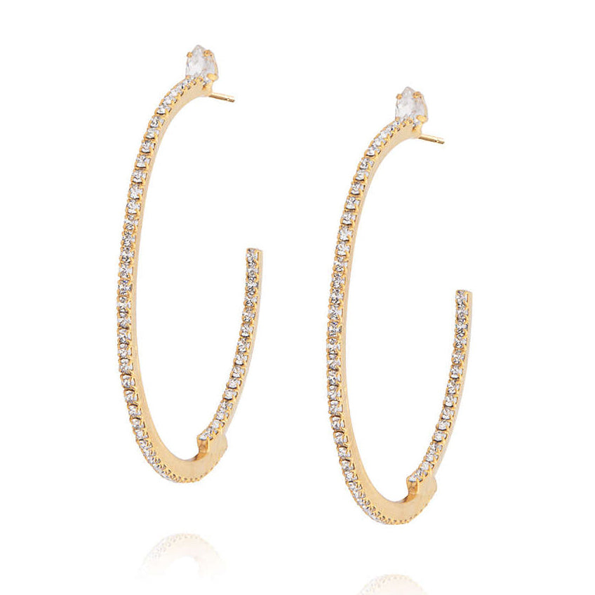 Crystal Loop Earrings