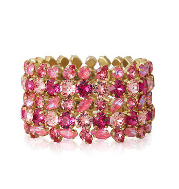 Multi Cuff Bracelet Fuchsia Combo