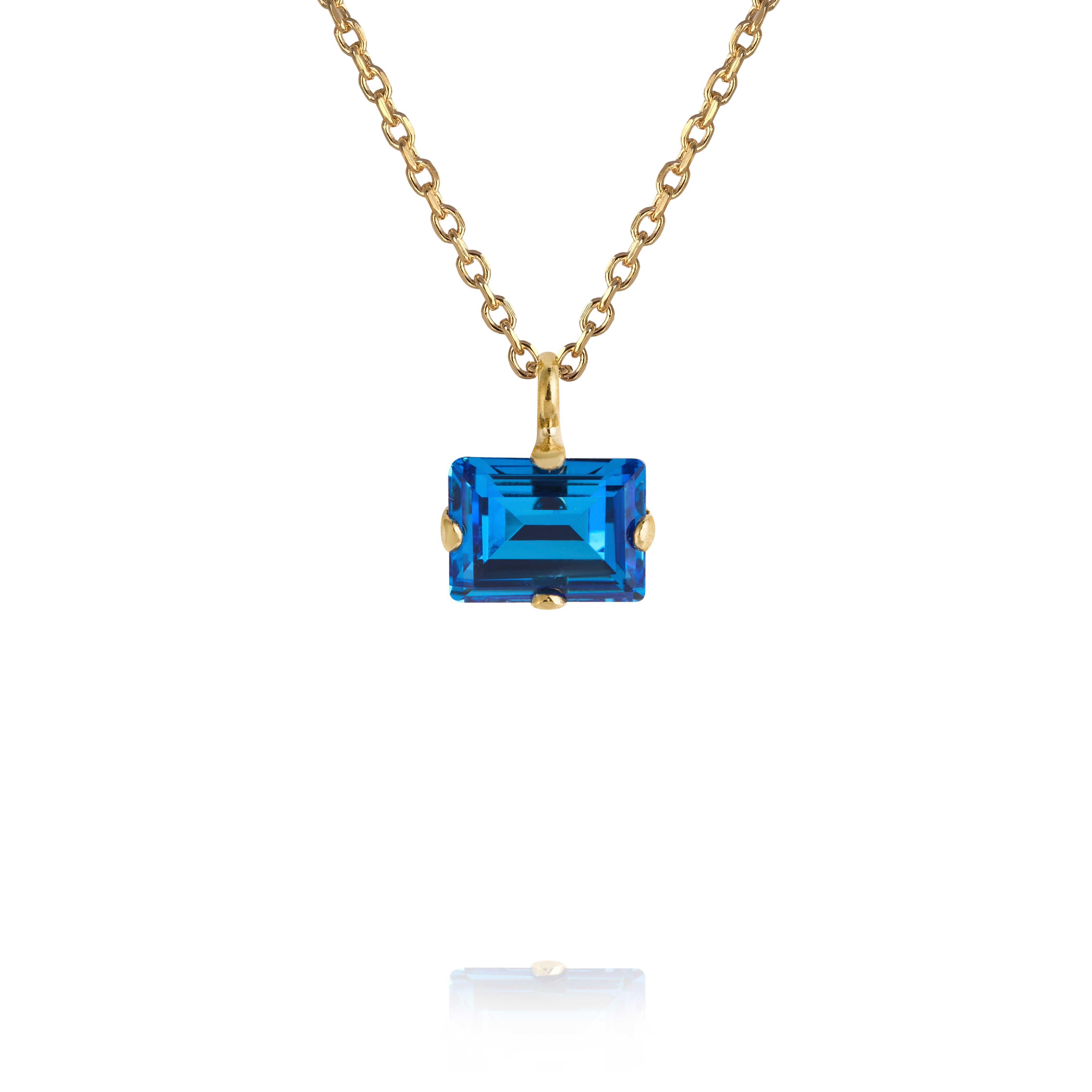 Diora Stud Necklace ReCreated Ice Blue